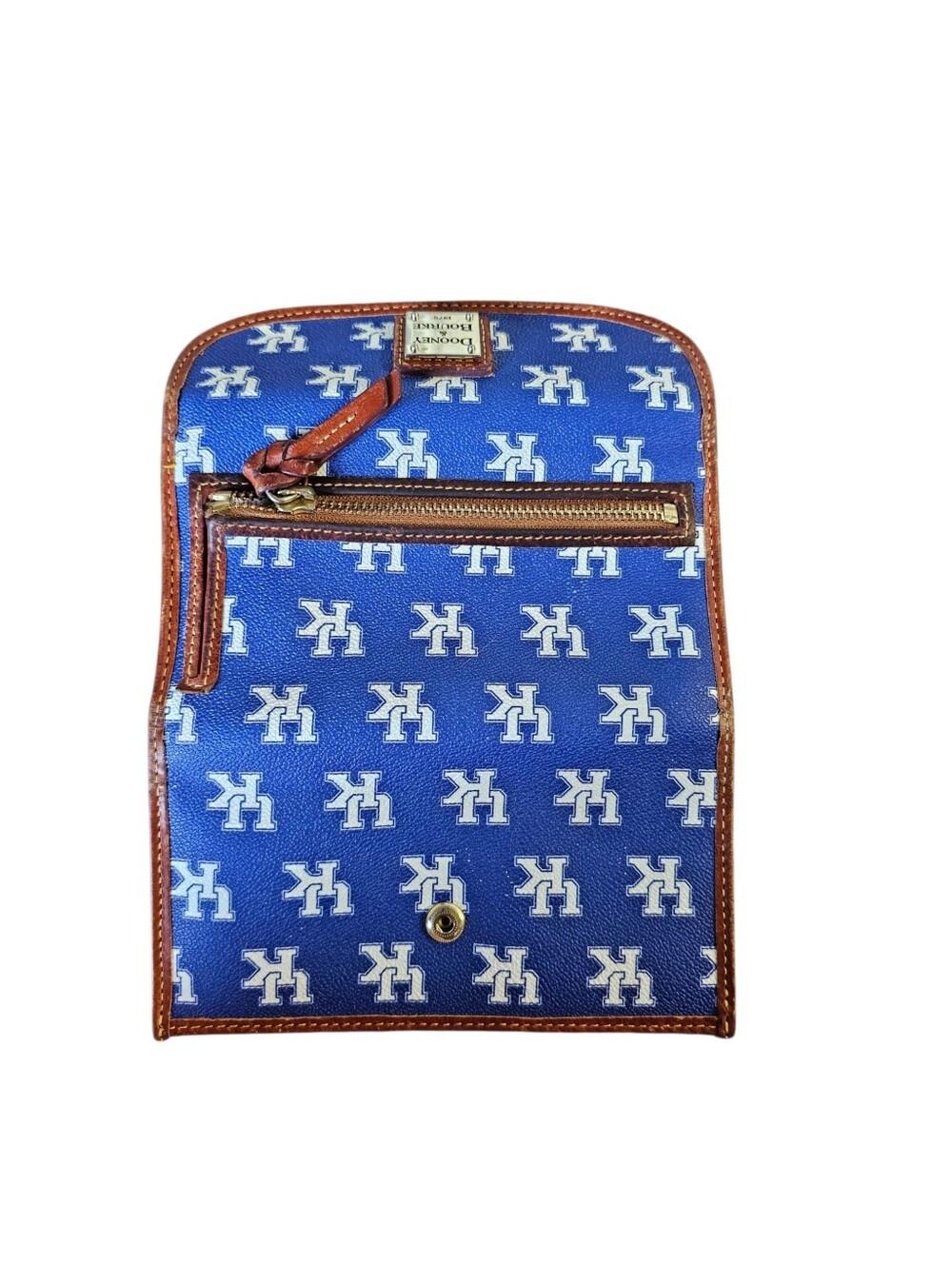 Dooney & Bourke Blue University Of Kentucky UK Logo Continental Wallet - Picture 5 of 7